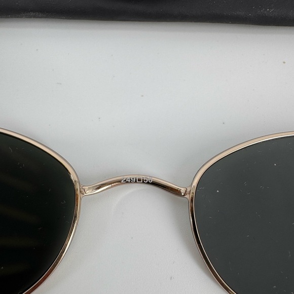 EASYCLIP Clip On Polarized Sunglasses Magnetic Clip 249 50 Grey Gold Metall - Picture 3 of 3